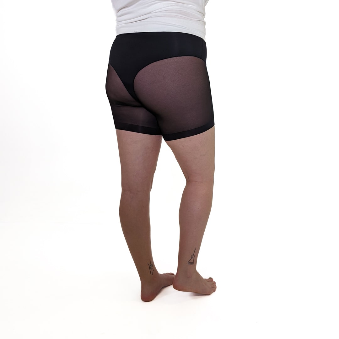 Anti Chafing Underwear Shorts (Nude/Black). Prevent thigh